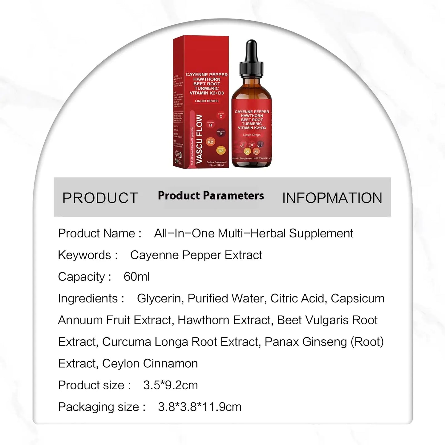 Pepper Lifting Vitality Drops 60ml