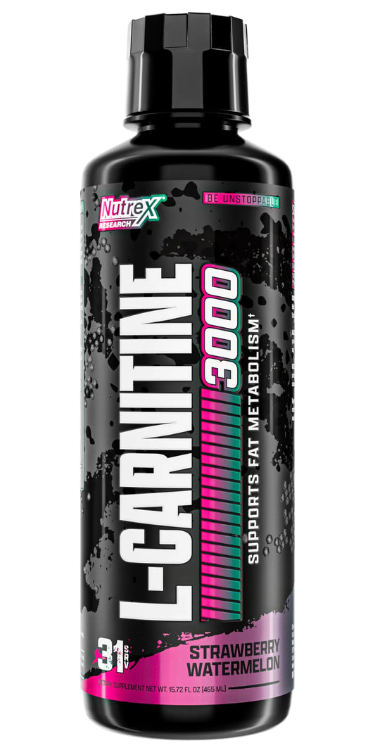 Nutrex Research Liquid Carnitine 3000 | Premium Liquid Carnitine Stimulant Free (Strawberry Watermelon)